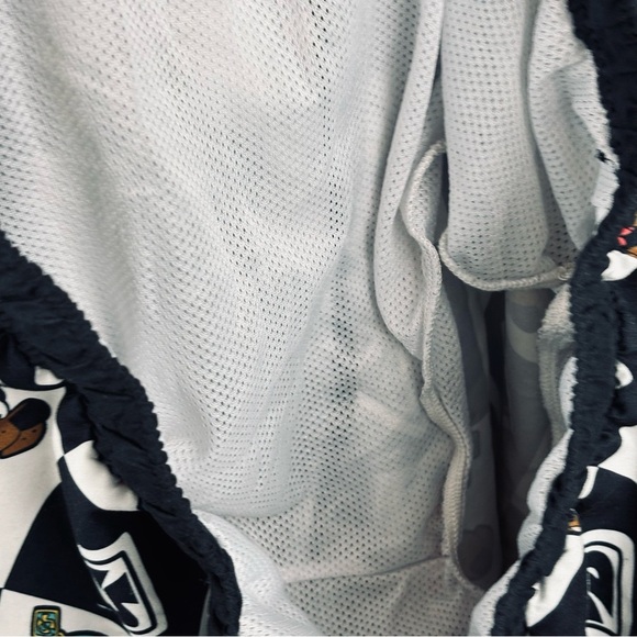 Scooby-Doo Checkered Men's Swim Trunks - Black and White - Picture 3 of 5